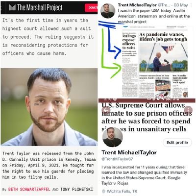 I was incarcerated for 11 years during that time I learned the law and changed qualified immunity in the United States Supreme Court. Google Taylor v. Riojas