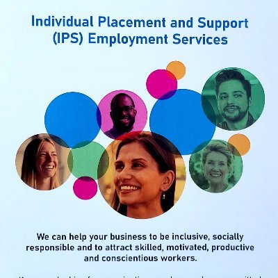 Supported Employment Service for people with severe & enduring MH needs supported to access paid employment. #ipsgrow #supportedemployment #mentalhealthsupport