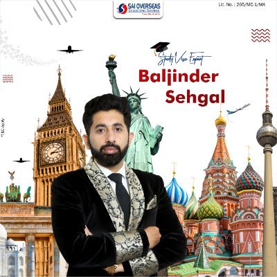 BaljinderSehgal's profile picture. CEO at SAI OVERSEAS EDUCATIONAL SERVICES.