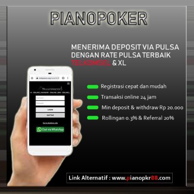 Situs Kartu Online Dengan Tingkatkan kemenangan Tertinggi 😀
WA : +6281324703813
Telegram: @PianoPoker 
LINE : piano_poker