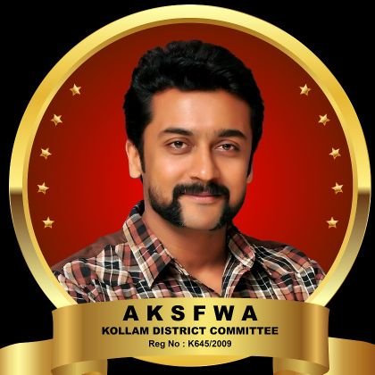 All Kerala SURIYA Fans & Welfare Association Kollam District Committe Official -Reg No:-K645/2009😍