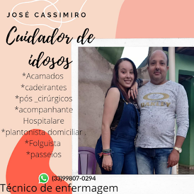 JoseBat26367514's profile picture. SOU CUIDADOR DE IDOSOS.ASSISTÊNCIA A DOMICÍLIO PLANTÕES 12×36?CUIDAR  E UMA ARTE I DOM DE DEUS.