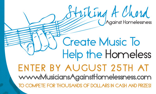 Music Against Homelessness fundraiser offers bands and musicians an opportunity to bring awareness to the crippling effects of homelessness.