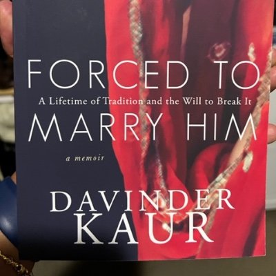 #AwardWinningAuthor of “Forced to Marry Him: A Lifetime of Tradition and the Will to Break It”. #Truestory of my #forcedmarriage / #childmarriage. #memoir