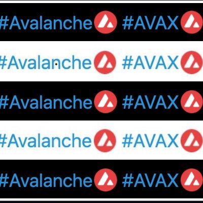 #Avalanche  🔺 enthusiast & Gladiator
@avalabsofficial @avalancheavax @avalancheHub
@avalancheRush

#AVAX 🔺
$AVAX