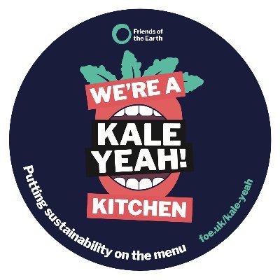 @friends_earth working with #chefs & #catering to make menus more sustainable.
#KaleYeahKitchens #sustainablediets #eatmoreplants #lessandbetter #climategoals