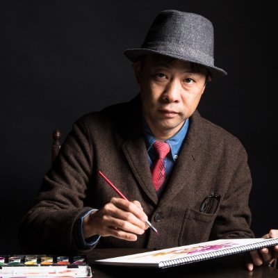 真作 柴田裕作 s60年 個展 白島決晴 水彩画 風景画 日展 額装 希少作品 Osamu Shibata | 柴田治水彩画展 ～光が憩うところ～ 2024/3/28