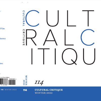 Cultural Critique is a journal for creative and provocative scholarship in the theoretical humanities and humanistic social sciences.