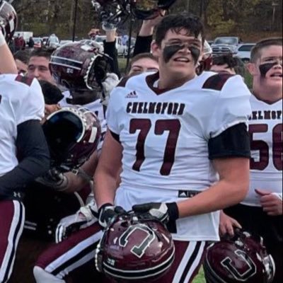 6’7, 260lbs, class of ‘22, Chelmsford high school, Captain, OT, 3.3 GPA