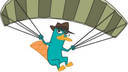 Im just your normal parachute, I belong to @ImPerryPlatypus . I love flying in the air when he goes on missions!Follow me(;