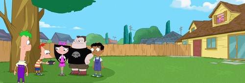 Its the grass in Phineas and Ferb's backyard. I bet you wish you were grass..Cause grass is awesome.Phin+Ferb dont mow me as often as they should:( #badassgrass