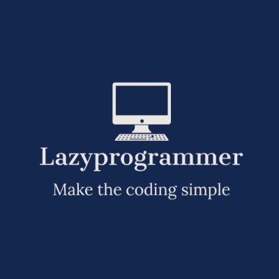lazyprogrammer_'s profile picture. Make the coding simple