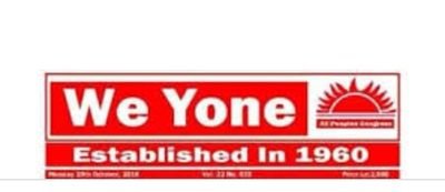 We Yone Newspaper is the mouthpiece of the All Peoples Congress(APC). | Bringing you up to date information and supporting Good Governance.