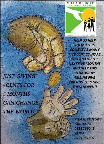 PAYITFORWARD5c's profile picture. Help us collect as many five cent coins as we can for the next five months and to pass this message on to five friends