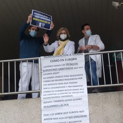 TÉCNICO SUPERIOR SANITARIO =GRADO UNIVERSITARIO ¡HOMOLOGACION YA! Derogar la ley 15/97 que permite la privatización de la Sanidad Pública.
#SiSePuede