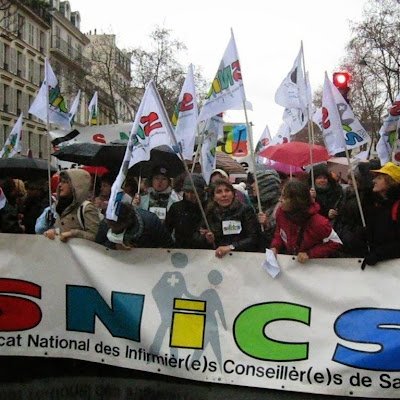 SNICS-FSU Syndicat National Infirmier Conseillères de Santé académie de Toulouse Infirmière-infirmier de l'Education nationale:Dépt du 09 12 31 32 46 65 81 82