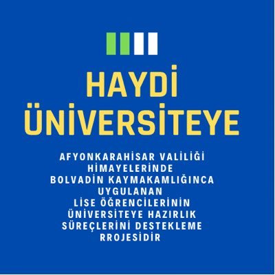 HaydiUniversite's profile picture. Bolvadin Kaymakamlığınca lise öğrencilerinin üniversite sınavlarına hazırlık süreçlerini desteklemeye yönelik yürütülen proje faaliyetleri paylaşım sayfasıdır
