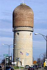 It is located on the highest point in Ypsilanti and is its most famous landmark. The Water Tower was built in 1890 and is 147 feet high.