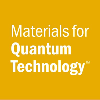 A new open access journal from @IOPPublishing showcasing cutting-edge research on the development of materials for all quantum-enabled technologies and devices