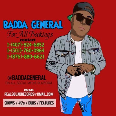 #OFFICIAL PAGE FOR BADDA GENERAL DI ARTIST / PRODUCER 🇯🇲🇺🇸....  #TEAMFOLLOW FOR BOOKINGS - 407-924-6852 OR MADDSQUADENT@GMAIL.COM