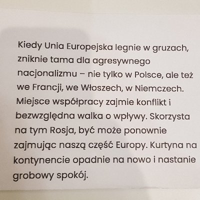 W Polsko-Polskiej wojnie coraz trudniej utrzymać się pośrodku🙄.
Banuję tylko mnie-banujących.
Priv: lekarz rodzinny/MD GP.
No hatred,no any extremism