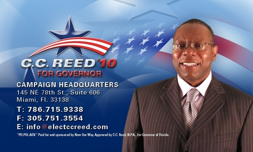 Since 1990, been campaigning to become elected Governor of the State of Florida on November, 4th day to remember, in the year, 2014.  Hello. WORLD!!!
