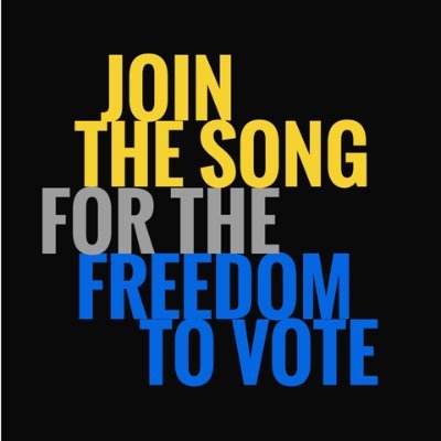 We sang the #SongForThePeople for over 24hrs for voting rights. Call your Senators + demand they pass the Freedom to Vote: John R. Lewis Act. 1-833-345-2551