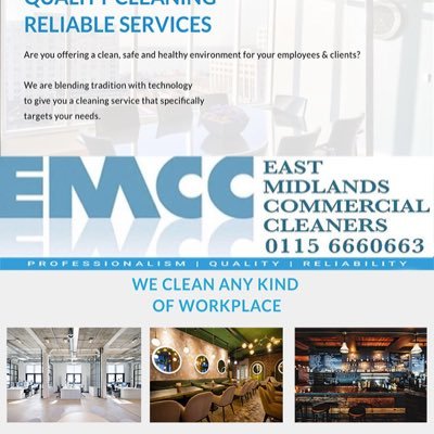 Your Business is Ours As a Nottingham based family owned company we're dedicated to providing our community with high quality commercial cleaning services