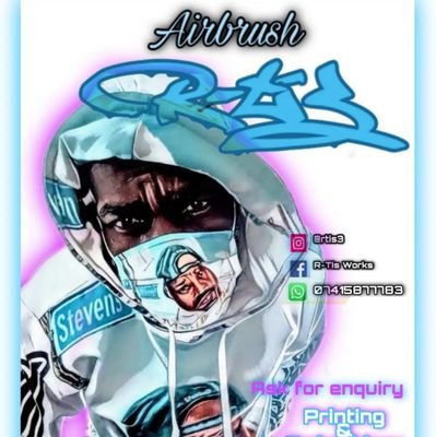 Airbrush R-Tis Works from London that specialising portraits on Canvases, Walls, Airforce1s & more...

Link Page: https://t.co/s08uYzSqDC