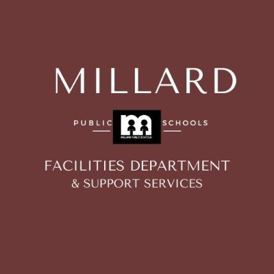 Twitter account for Millard Public Schools Support Services - Facilities Department