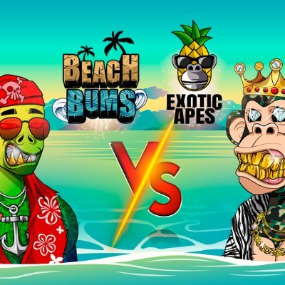 Beach Bums VS Exotic Apes. A dual NFT collection with IRL Travel Utility! Owners of Travel Saving Club. #NFTs #NFT