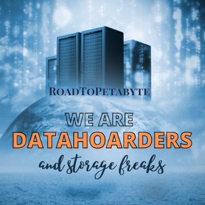 RoadToPetabyte's profile picture. RoadToPetabyte: Losing data is not our style - We are DataHoarder, Scientists, Designers, Videomakers, Photographers, Journalists, etc