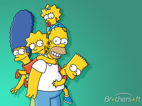 familia oficial Os simpsons
