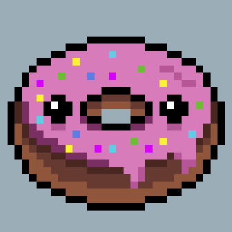 CuteDonutsNFT's profile picture. Cute Donuts is a collection of unique NFT pixel art donuts. Each one of them is different in their own way, with differents accessories and colors.