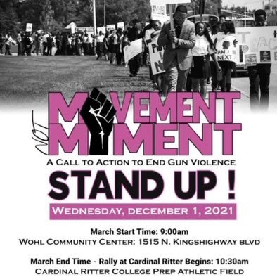 Movement Not Moment is a movement that was inspired due to gun violence. This movement was sparked by the death of Isis Mahr, a Cardinal Ritter alumni.