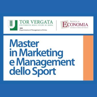 Master in #Marketing e #Management dello #Sport @EconTorVergata #TorVergata - XXII^ ed. #MasterMMSport.   Direttore @SPattuglia