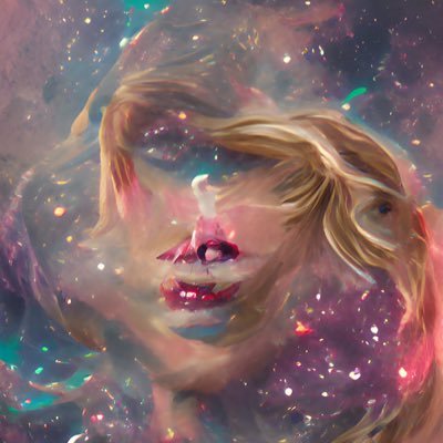 taylor swift themed artificial intelligence illustrations made by dream by wombo