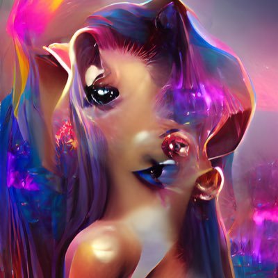 Ariana Grande abstract art ( art is not mine)