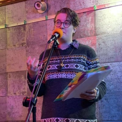 Editor seeking work. Performance poet. They/she. Lesbian, queer. Autistic. Jewish.