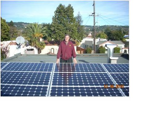 We have a Chevy Volt and 3.2 kilowatts of solar panels on our roof.
I am retired as City Traffic Engineer in San Francisco, CA