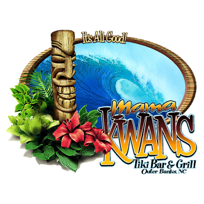 Mama Kwan's Grill & Tiki Bar - beachy, island atmosphere and the best fish tacos on the Outer Banks!