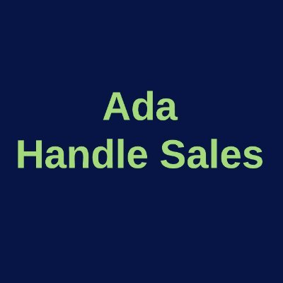 A bot that tweets ADA Handle Sales that are over 100 ADA. It is run by the community member @DaneraBeckly