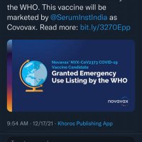 Novavax follower (@bryaniverson5) 's Twitter Profile