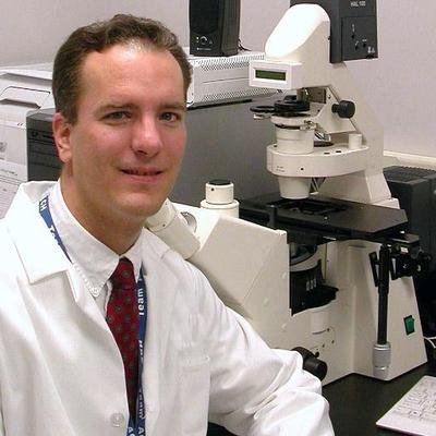 MareckiLab's profile picture. John  C. ("Jay") Marecki, PhD, working in the Raney Discovery Laboratory with RNA/DNA helicases to uncover their mechanisms and function with nucleic acids.