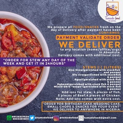 Mushroom seller. Healthy, fresh&delicious mushroom!😋🤤
IG@tumadefood.
Fb@tumadefood.
Cheap data @smetelecoms
Place ur orders via WhatsApp
👇