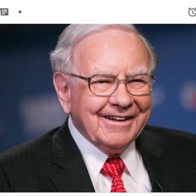 Not Warren Buffett. Reweets and likes are not endorsements.