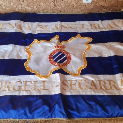 Penya blanc-i-blava Urgell-Segarra. Navegant contracorrent per la boira, fidels al #rcde desde 1990.