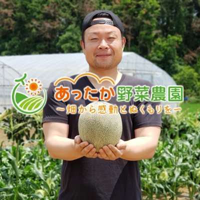 あったか野菜農園の藤井と申します🙇
私たちは、最高糖度18度のメロン・熟成釜茹で干し芋を育て、通販で直送している茨城県で90年続く農家です😊日本一あたたかな気持ちになれる農産物をあなたへ☀️
ホームページやTwitterから農園や農産物の様子、野菜のお役立ち情報、レシピなどをお届けします🙌