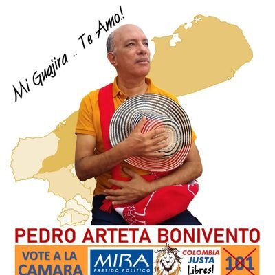 bonivento_pedro's profile picture. Soy candidato a la cámara por la Guajira, no pertenezco a ningún grupo político tradicional y quiero ayudar que no mueran más niños wayuu.