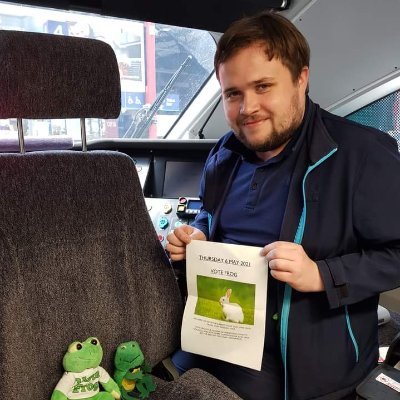 29 year old train driver based at Liverpool Lime Street
Recently became a father
Owner of two cats, a python and a geko
Political views: Vote Frog 🐸